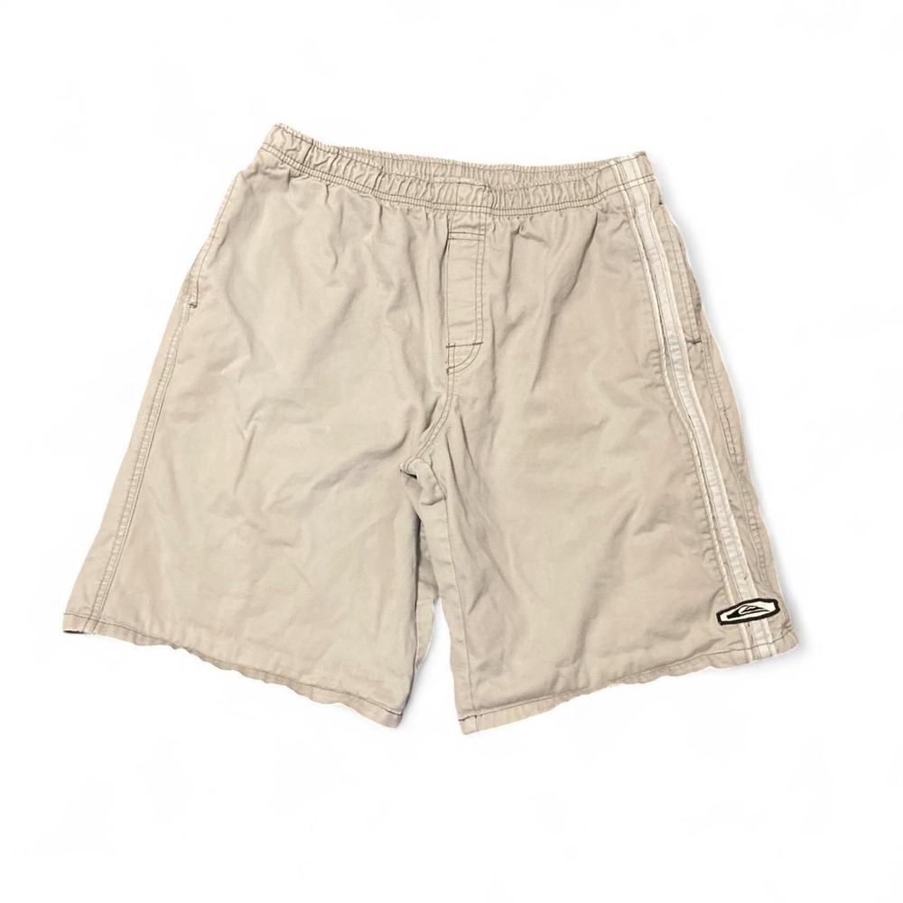 Quiksilver vintage 90s drawcord shorts embroidered logo surfwear M/31